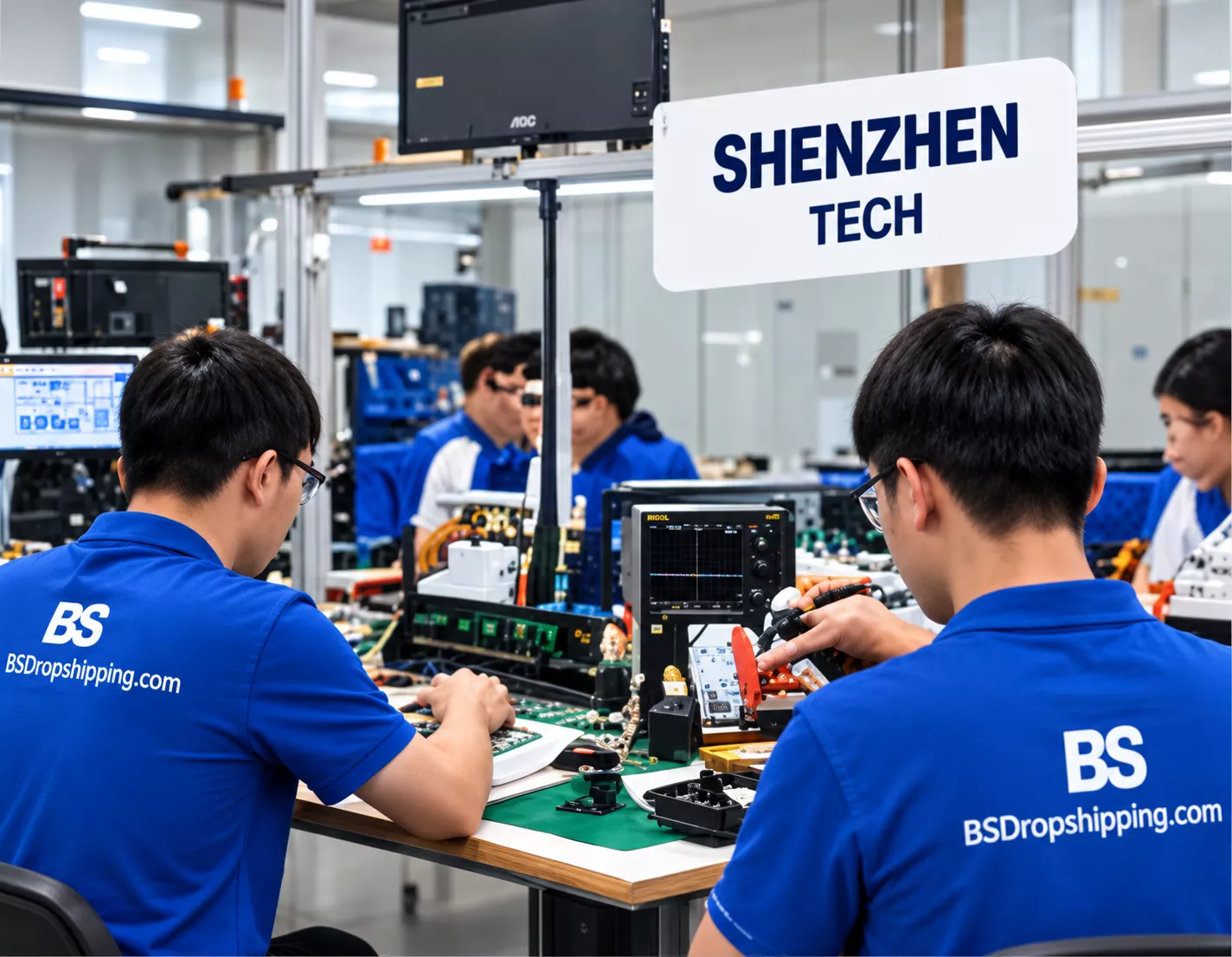 BSDropshipping electronics sourcing team in Shenzhen